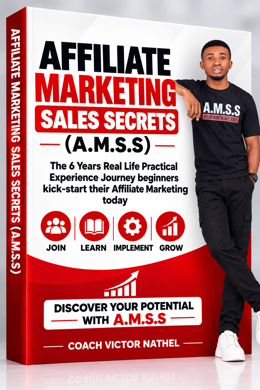 Affiliate Marketing Sales Secrets AMSS course cover by Coach Victor Nathel
